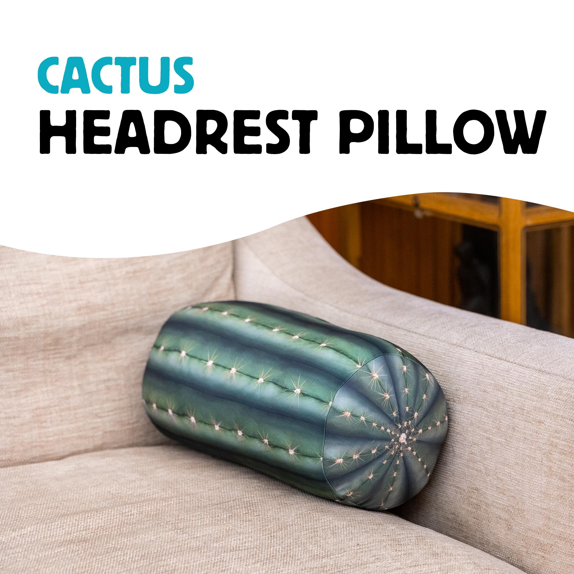 Amazon.com: Kikkerland Cactus Headrest – Plush Plant Pillow for